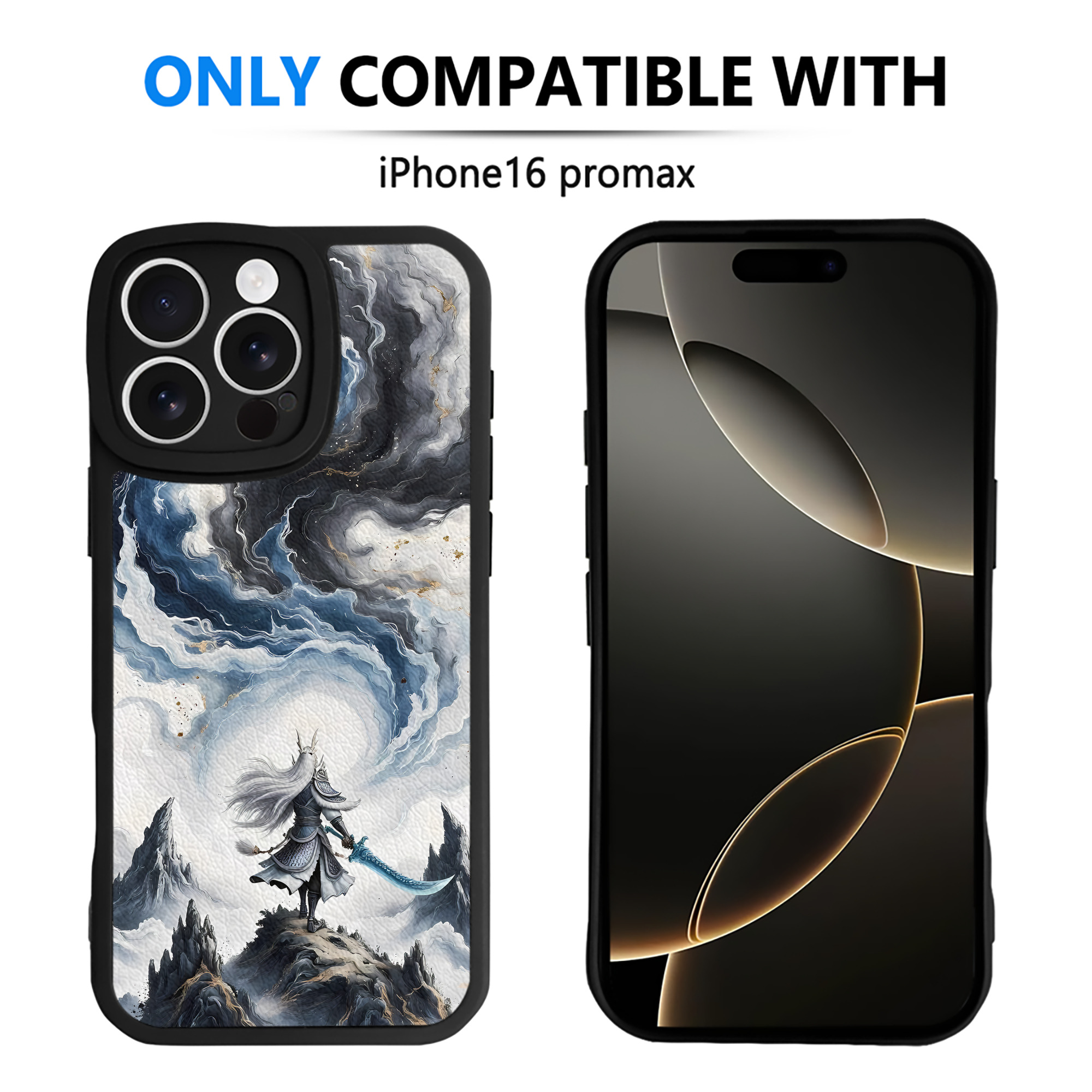 （画像用） Ne Zha 2 ナタ 魔童の大暴れ 【iPhone 16シリーズ対応】シリコンスマホケース（レザー調） 材質：シリコン